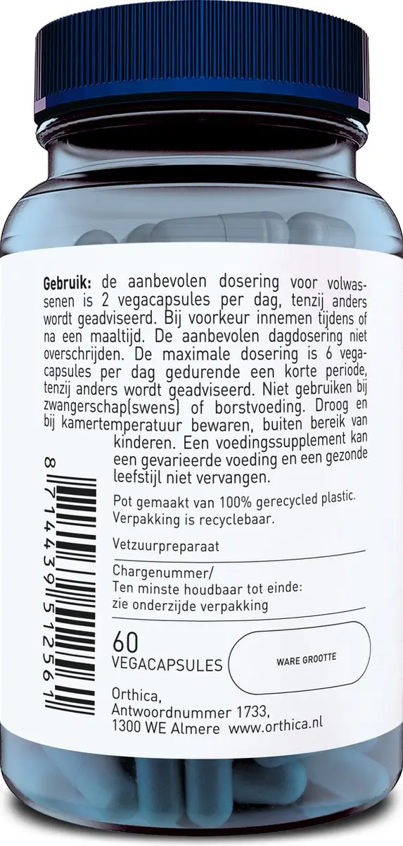 Orthica Alfa-Liponzuur 60 Vegacapsules