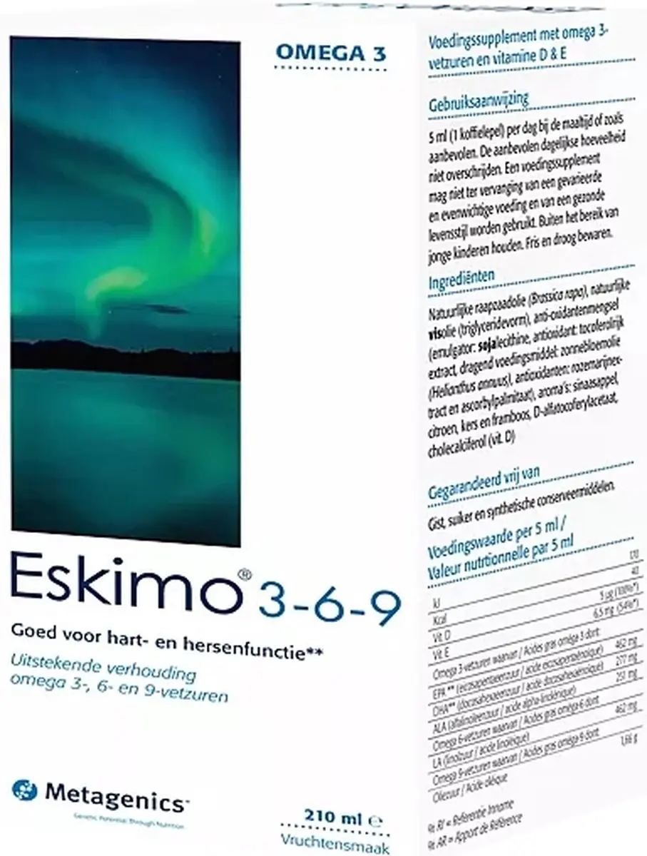 Metagenics Eskimo 3-6-9 Omega-3 210ml