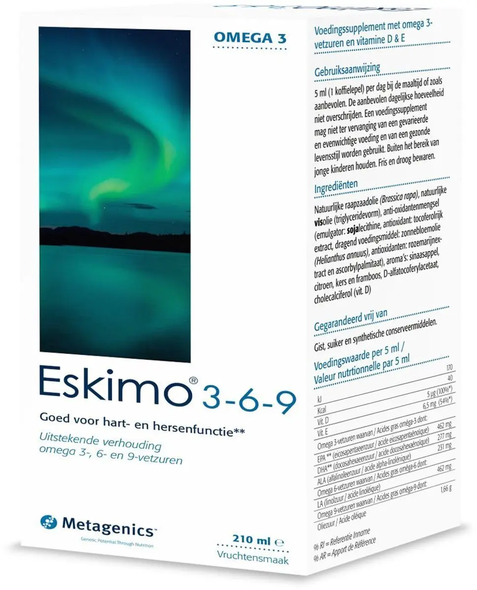 Metagenics Eskimo 3-6-9 Omega-3 210ml