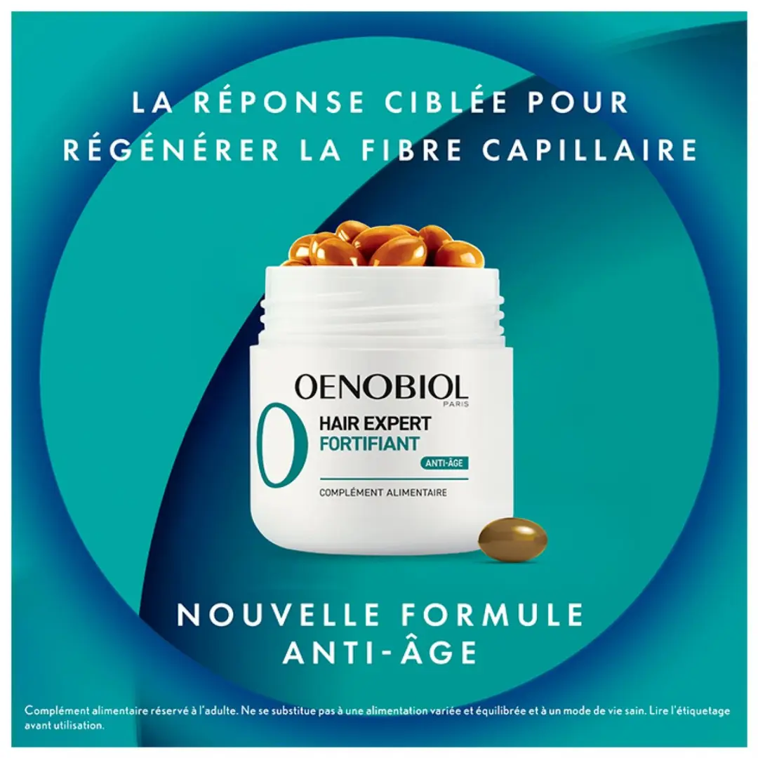 Oenobiol Hair Expert Versterkend Anti-Ageing Haar Capsules - 60 Stuks