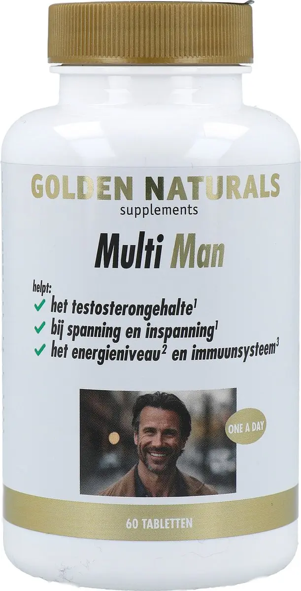 Golden Naturals Multi Man 60 Vegetarische Tabletten