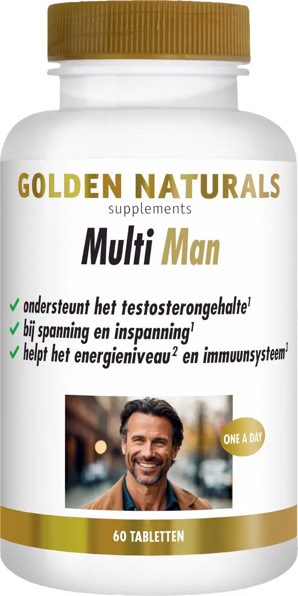 Golden Naturals Multi Man 60 Vegetarische Tabletten