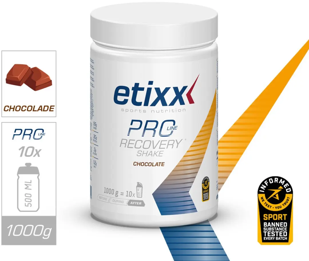 Etixx PRO LINE Recovery Shake Chocolade 1000g - afbeelding 6 van 6