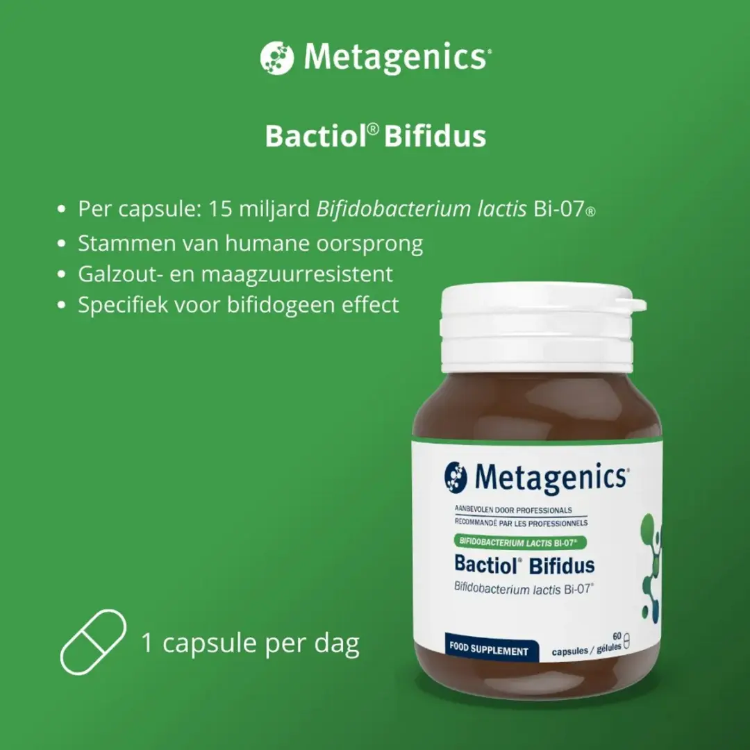 Metagenics Bactiol Bifidus Bi-07 60 Capsules