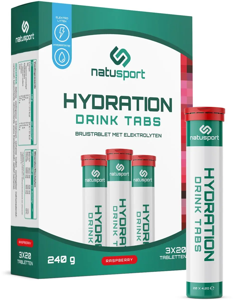 Natusport Hydro Tabs Elektrolyten Bruistabletten 60 Stuks