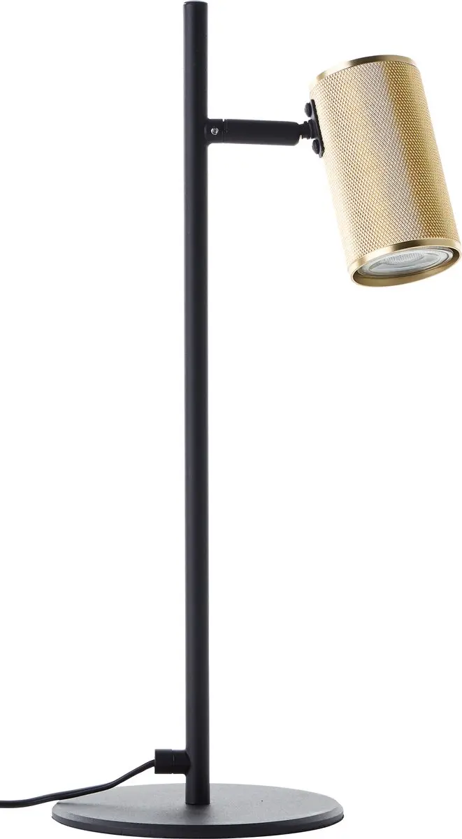 Brilliant Marty LED Tafellamp GU10 - 5W - Zwart/Goud