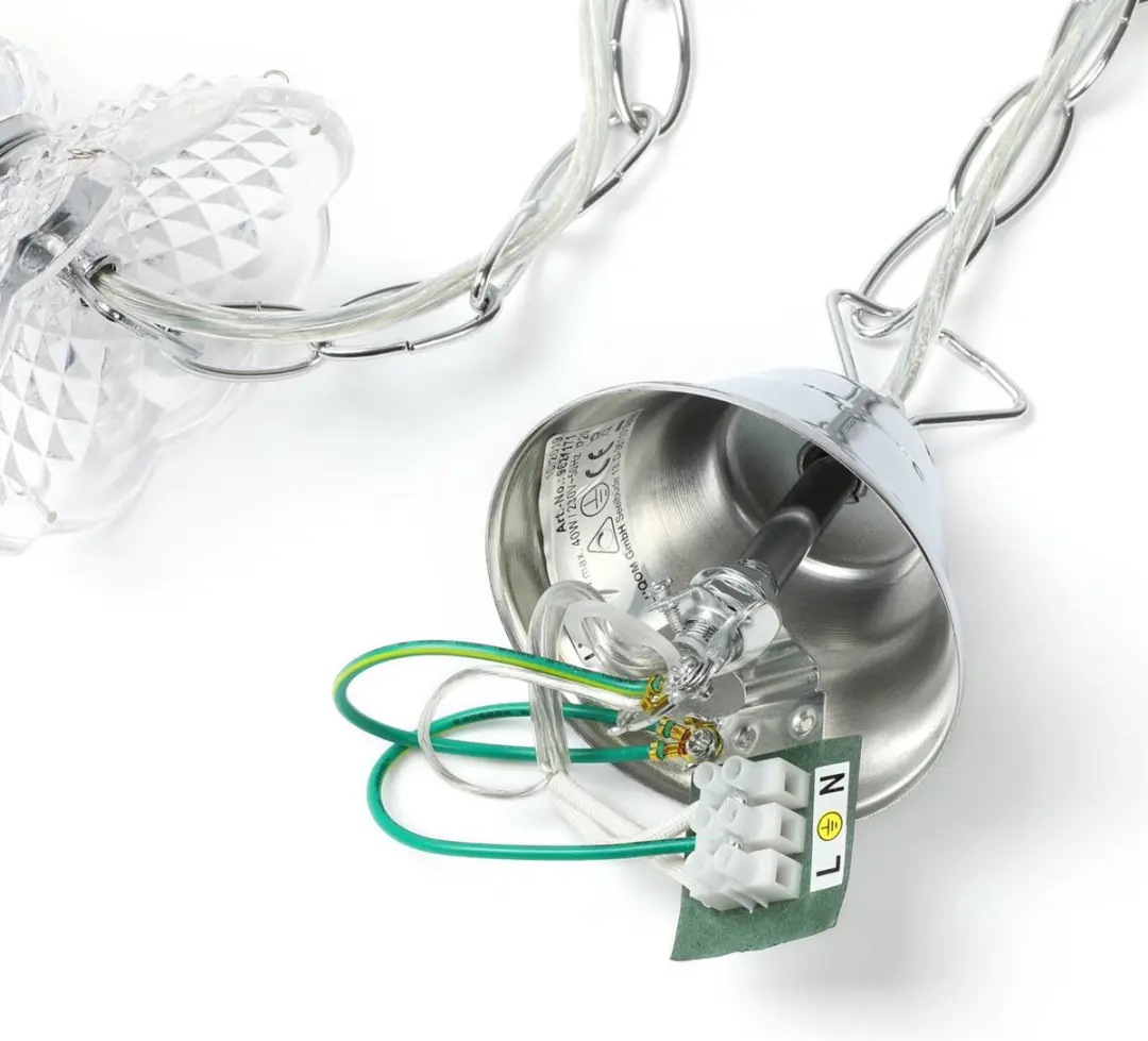 Lindby Kroonluchter 5-Lichts Acryl Metaal - H58cm Ø52cm
