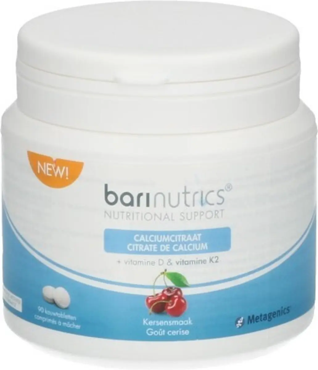 Metagenics BariNutrics Calciumcitraat Vit.D3 Vit.K