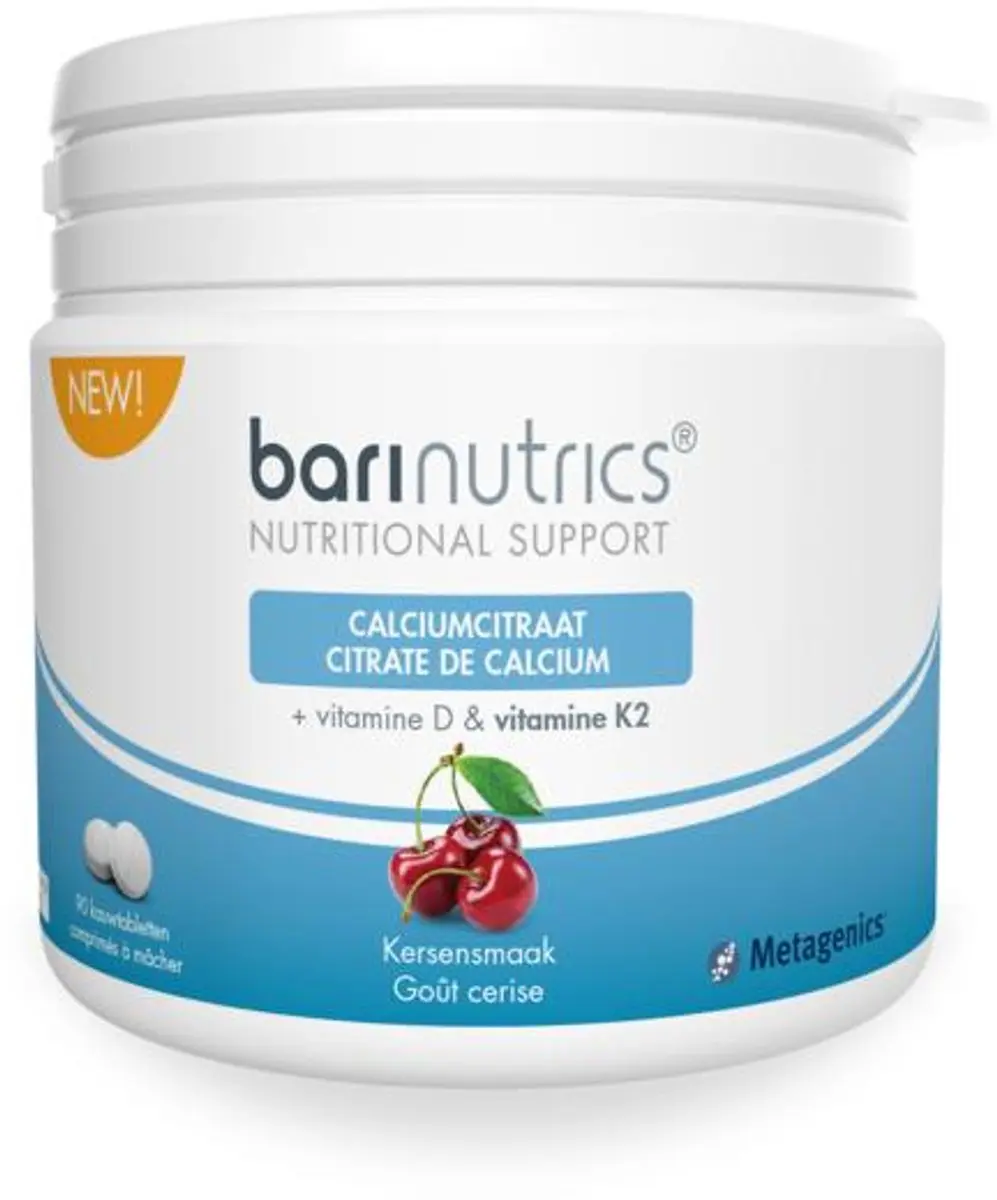 Metagenics BariNutrics Calciumcitraat Vit.D3 Vit.K - 90 mg