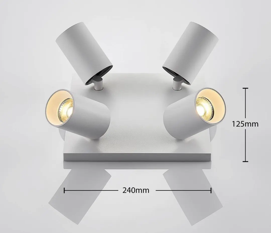 ARCCHIO Buitenspot 4-lichts Aluminium GU10 Wit - afbeelding 6 van 6
