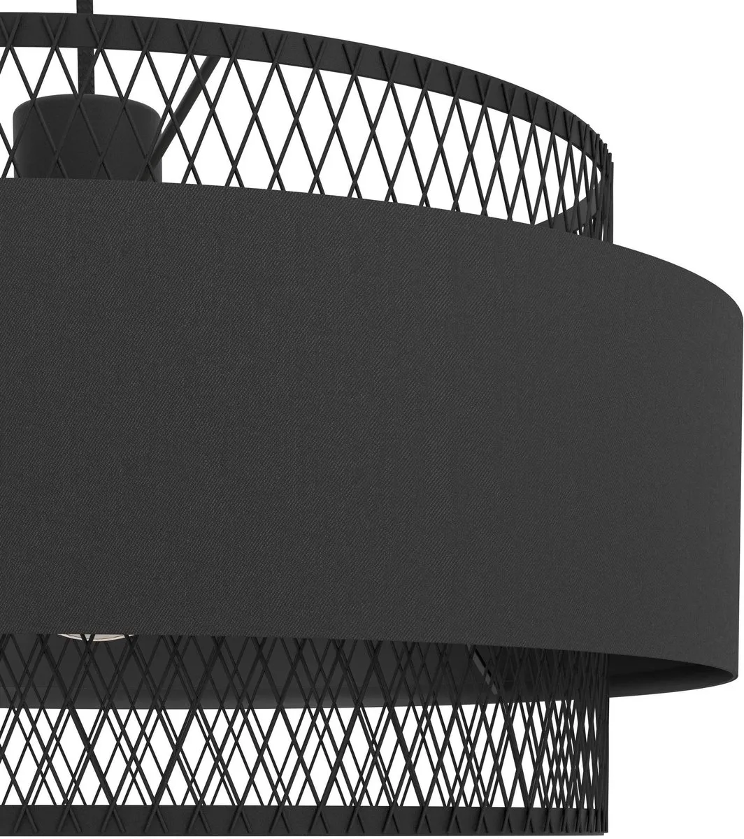 Eglo Bazely Hanglamp E27 - 3 Lichtpunten - 40 cm - Zwart