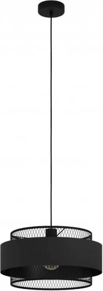 Eglo Bazely Hanglamp E27 - 3 Lichtpunten - 40 cm - Zwart