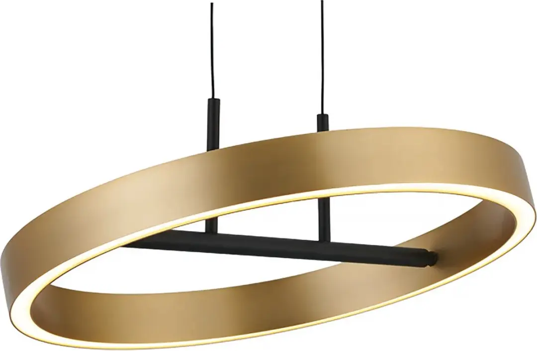 Freelight Livello Hanglamp Ø40cm - Zwart/Goud