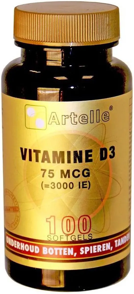 Artelle Vitamine D3 75 Mcg 3000IE - 100 Softgels
