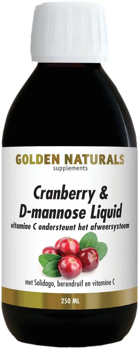 Golden Naturals Cranberry & D-mannose Vloeistof 250ml