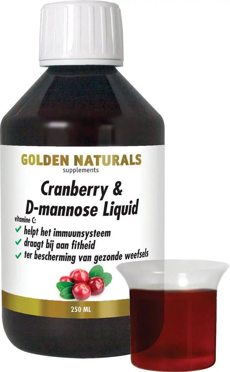 Golden Naturals Cranberry & D-mannose Vloeistof 250ml