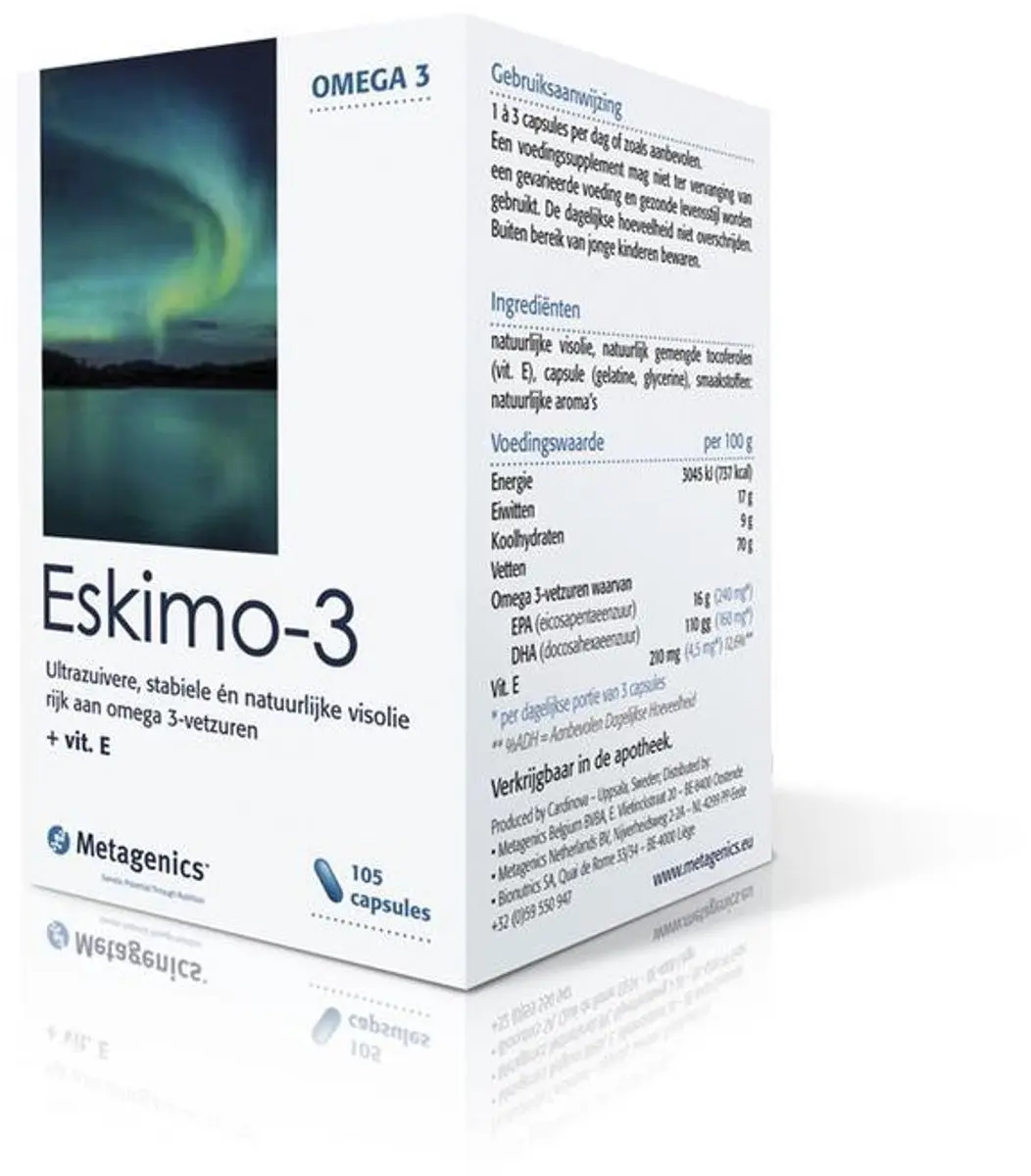 Metagenics Eskimo-3 Capsules 105 Stuks