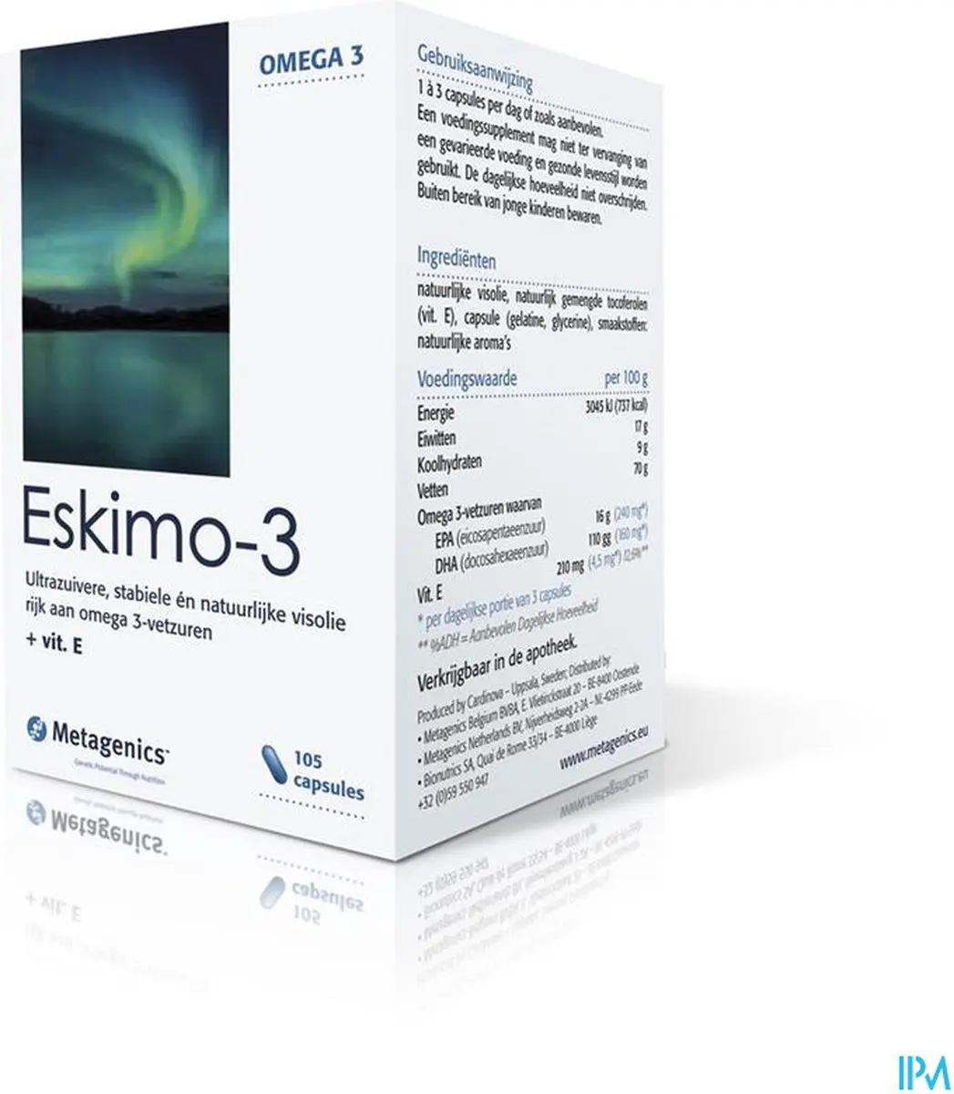 Metagenics Eskimo-3 Capsules 105 Stuks