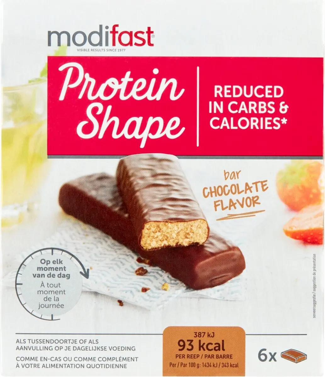 Modifast Protein Shape Reep Chocolade - 3x6x27g