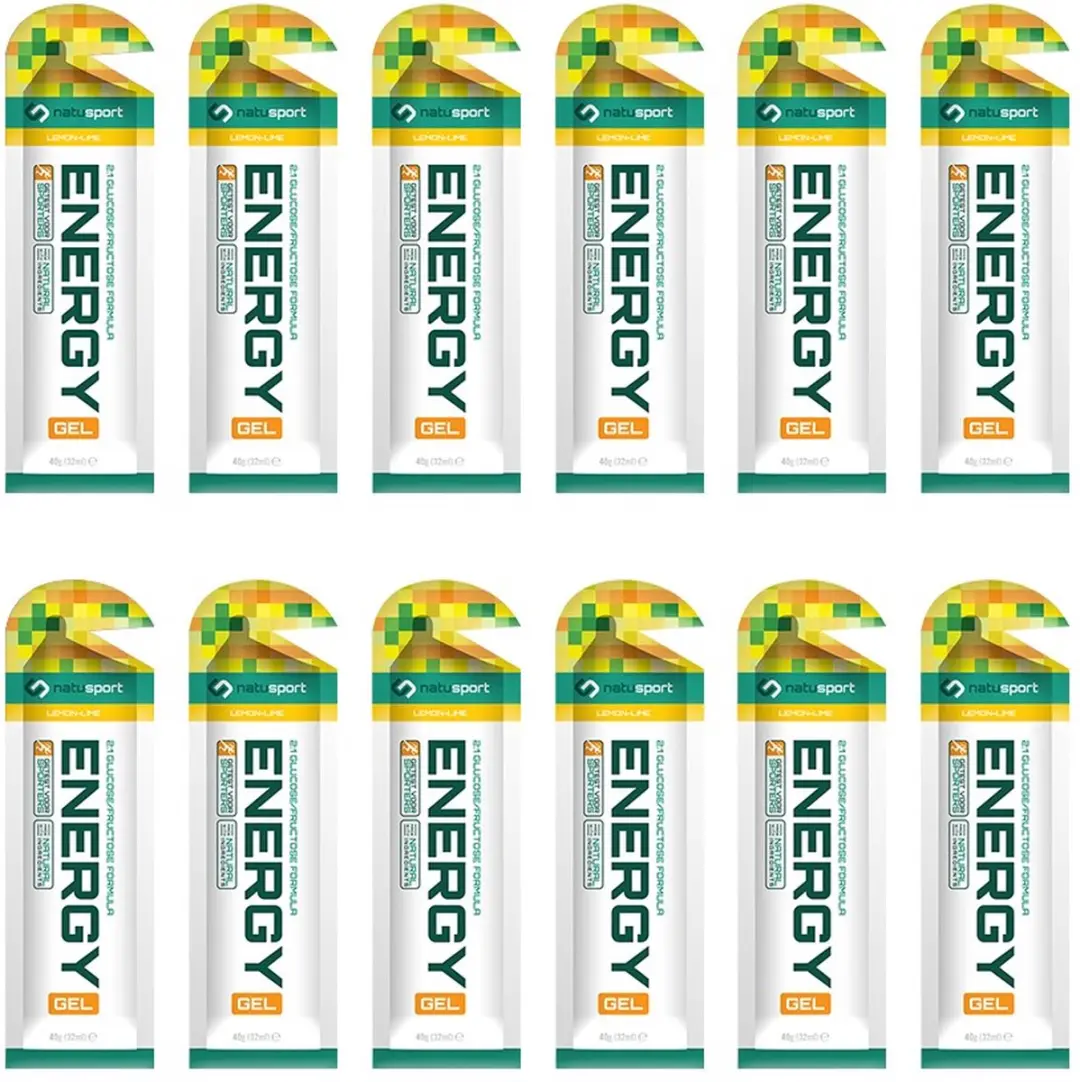Natusport Energy Gel Lemon Lime - 12 Stuks