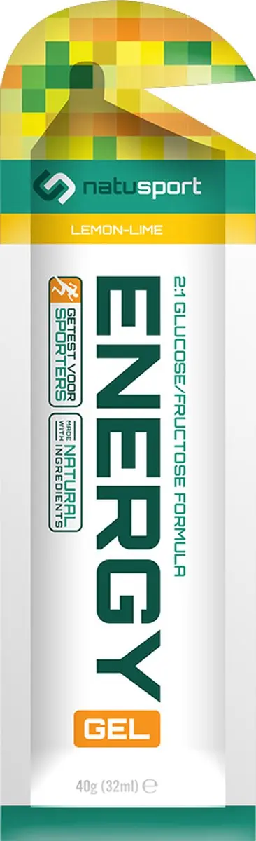 Natusport Energy Gel Lemon Lime - 12 Stuks