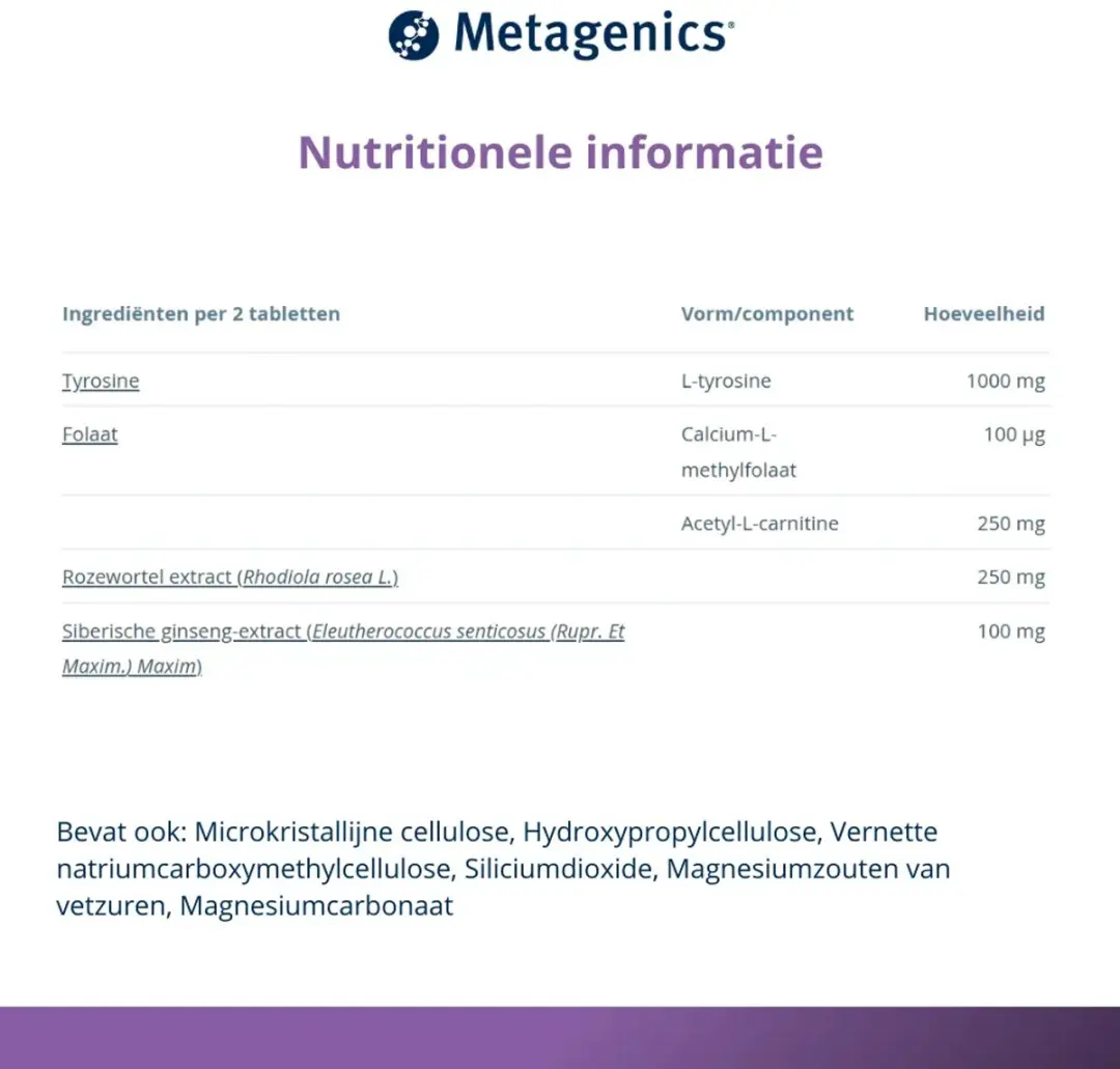 Metagenics Metatonic Capsules - 60 Stuks