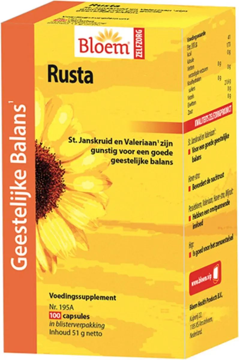 Bloem Rusta Forte Voedingssupplement 100 Capsules