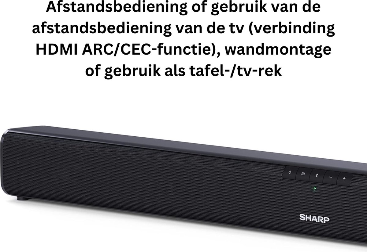 Soundbar met bluetooth - HDMI - 80 cm - soundbars met afstandsbediening