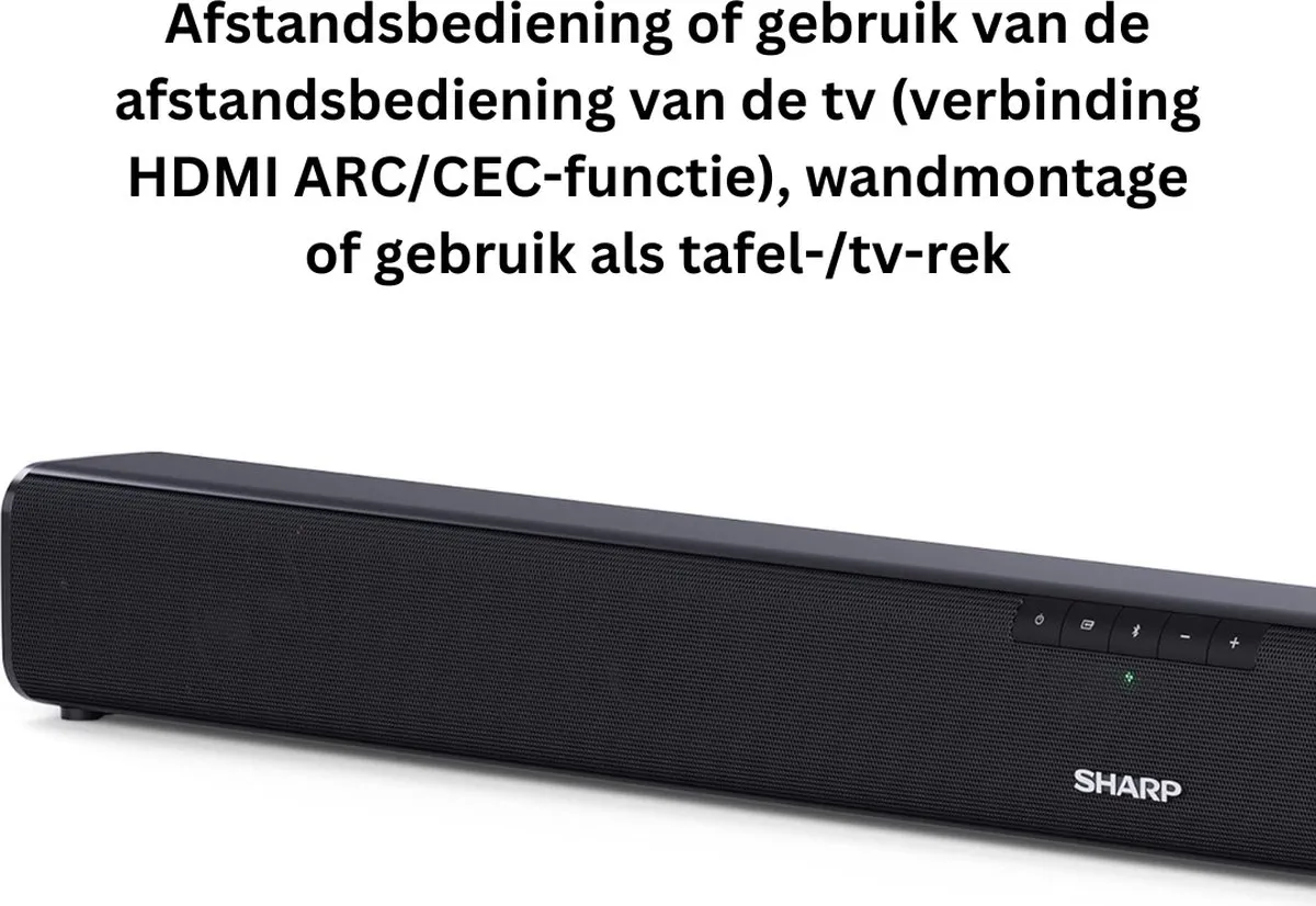 Sharp Soundbar - 80 cm - Zwart