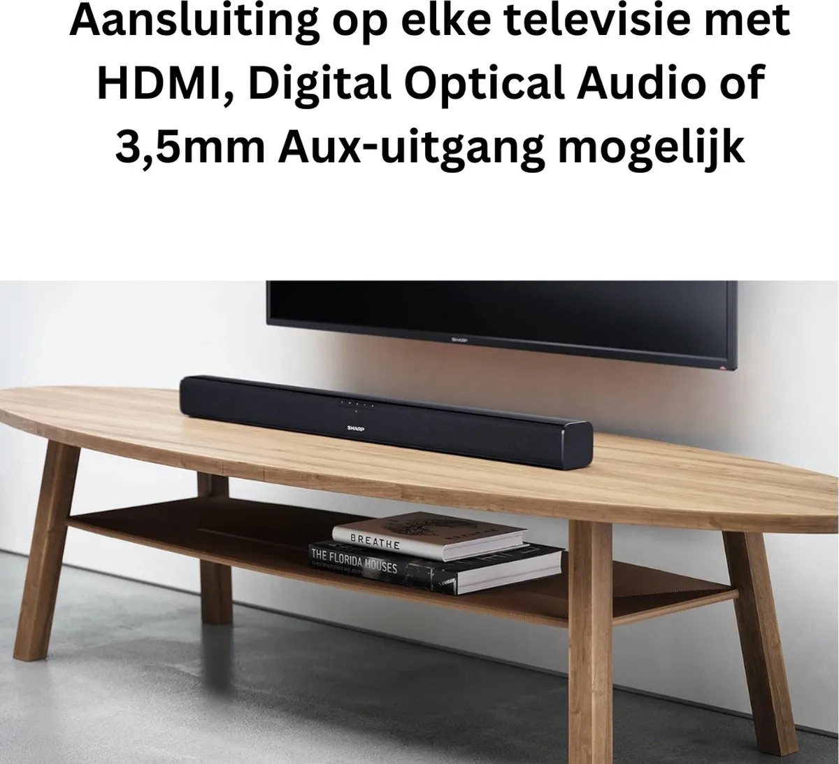 Sharp Soundbar - 80 cm - Zwart