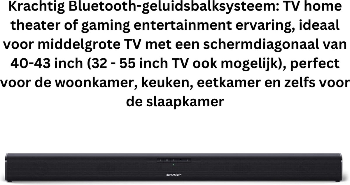 Soundbar met bluetooth - HDMI - 80 cm - soundbars met afstandsbediening