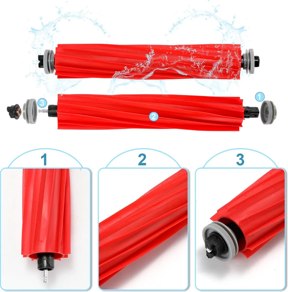 Roborock S7 Accessoires Set - 19 Stuks - Blauw/Grijs/Oranje/Wit/Zwart - afbeelding 6 van 6