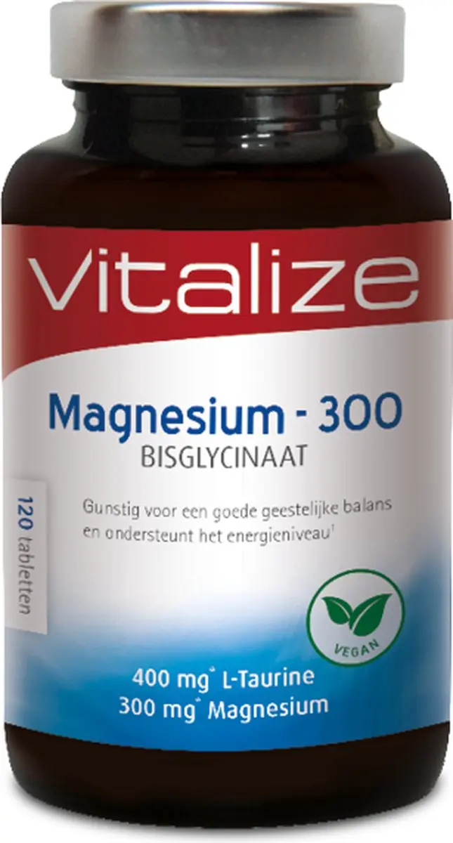 Vitalize Magnesium 300 Bisglycinaat 120 Tabletten