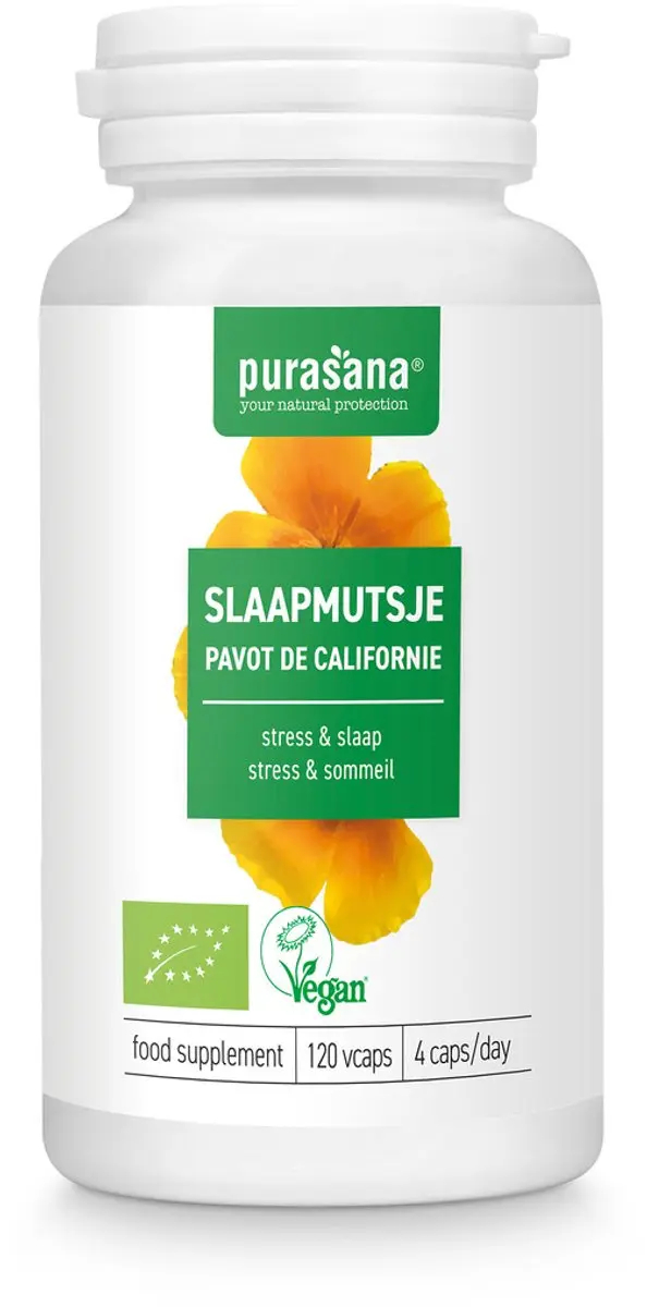 Purasana Slaapmutsje Bio Capsules 120 Stuks