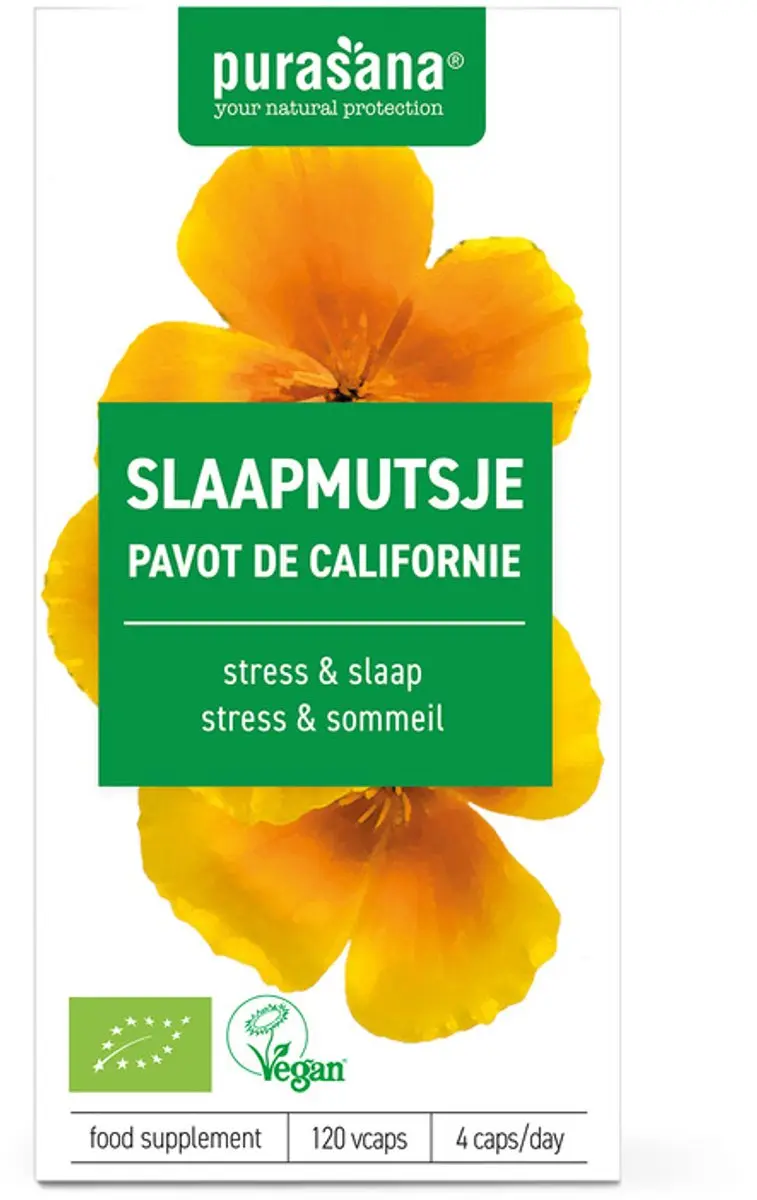 Purasana Slaapmutsje Bio Capsules 120 Stuks