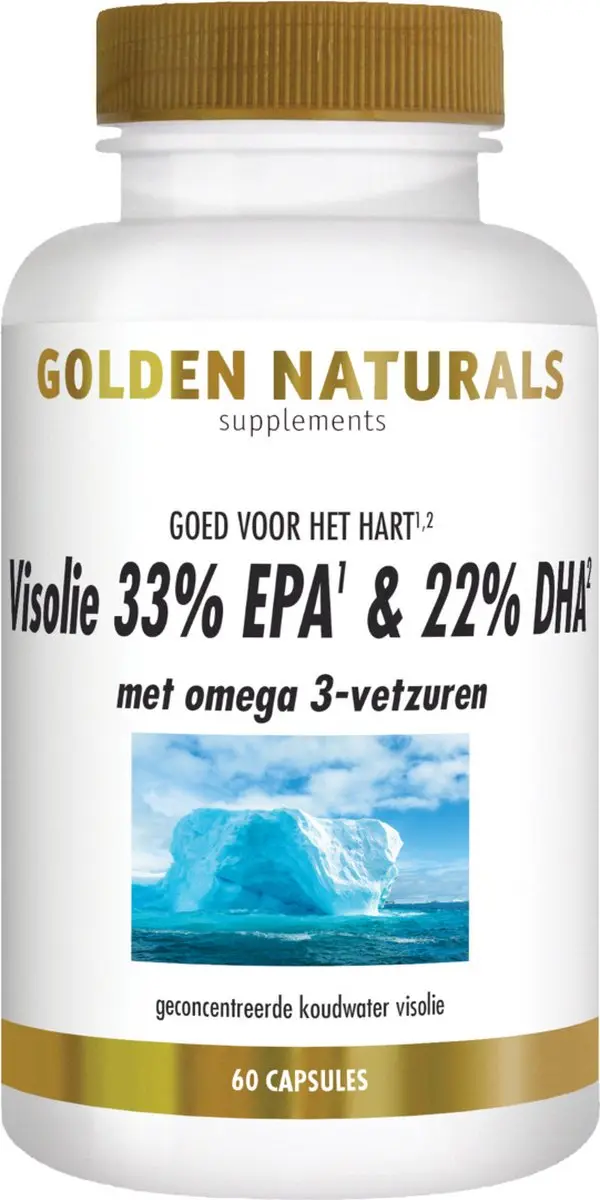 Golden Naturals Visolie 33% EPA & 22% DHA - 60 Softgel Capsules
