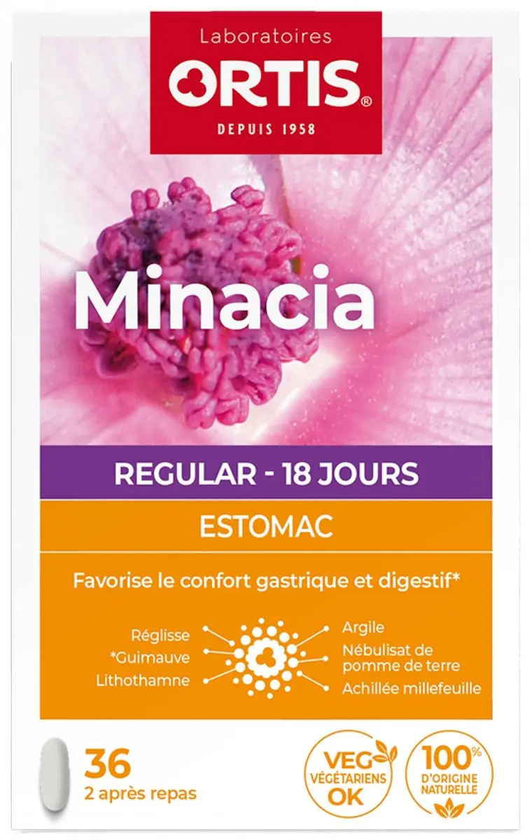 Ortis Minacia Regular Comp 36 - 36mg