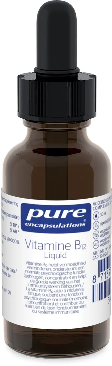 Pure Encapsulations Vitamine B12 Liquid 500mcg 30ml