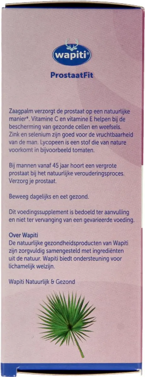 Wapiti Prostaat Fit Capsules - 60 Stuks