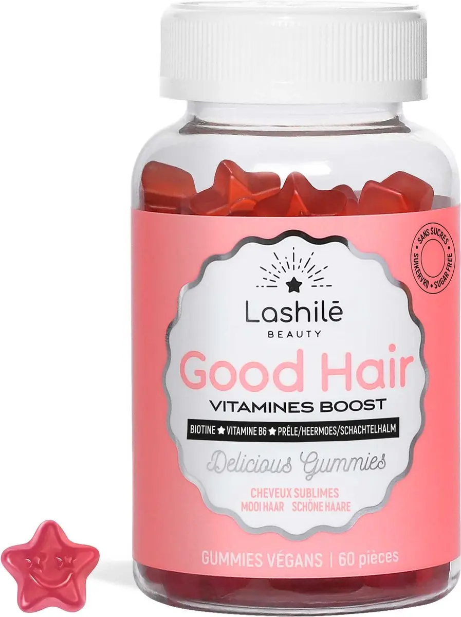 Lashilé Beauty Good Hair Haarvitamines 60 Gummies - Suikervrij