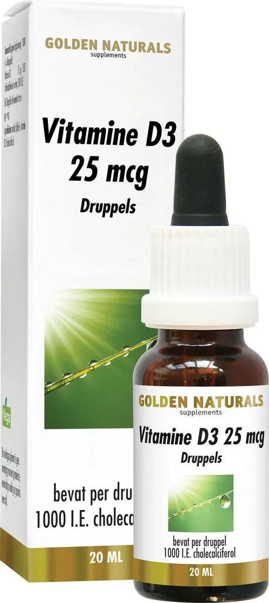 Golden Naturals Vitamine D3 25 mcg Druppels 20ml