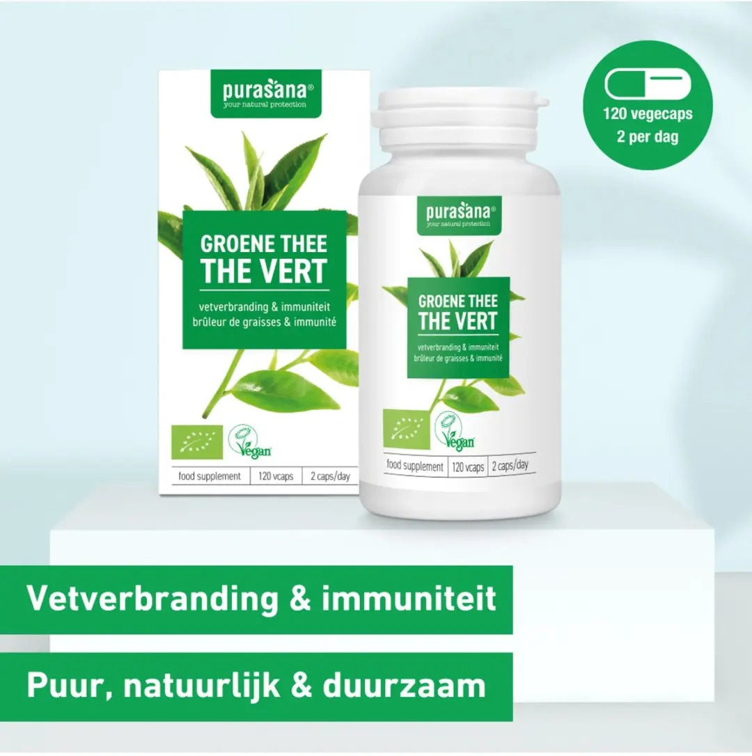 Purasana Groene Thee Extract Bio - 120 Capsules