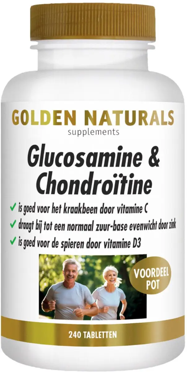 Golden Naturals Glucosamine & Chondroïtine 480 tabletten