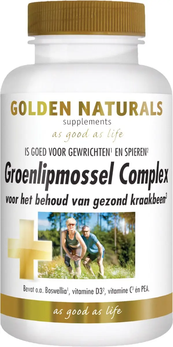 Golden Naturals Groenlipmossel & Curcuma 60 Capsules