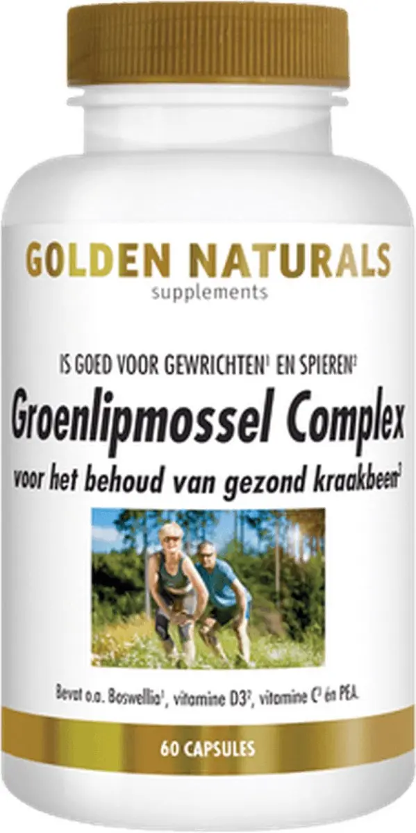 Golden Naturals Groenlipmossel & Curcuma 60 Capsules