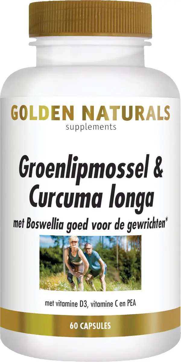 Golden Naturals Groenlipmossel & Curcuma 60 Capsules