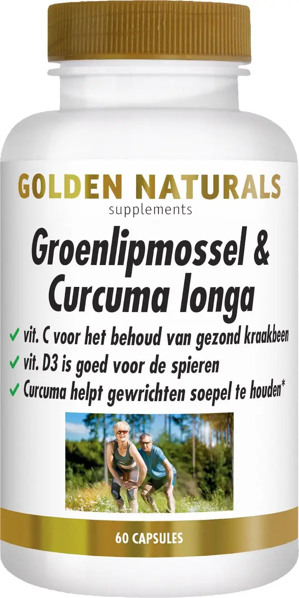 Golden Naturals Groenlipmossel & Curcuma 60 Capsules