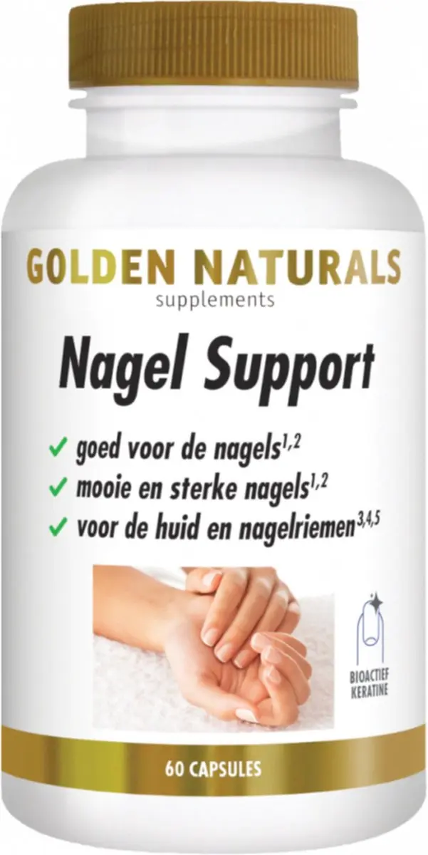 Golden Naturals Nagel Support 60 Vegetarische Capsules