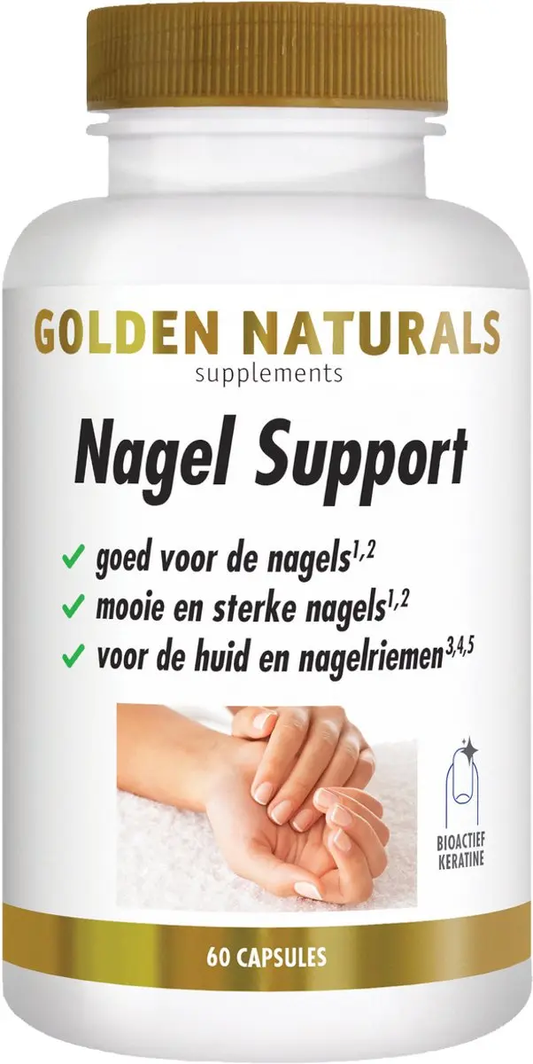 Golden Naturals Nagel Support 60 Vegetarische Capsules