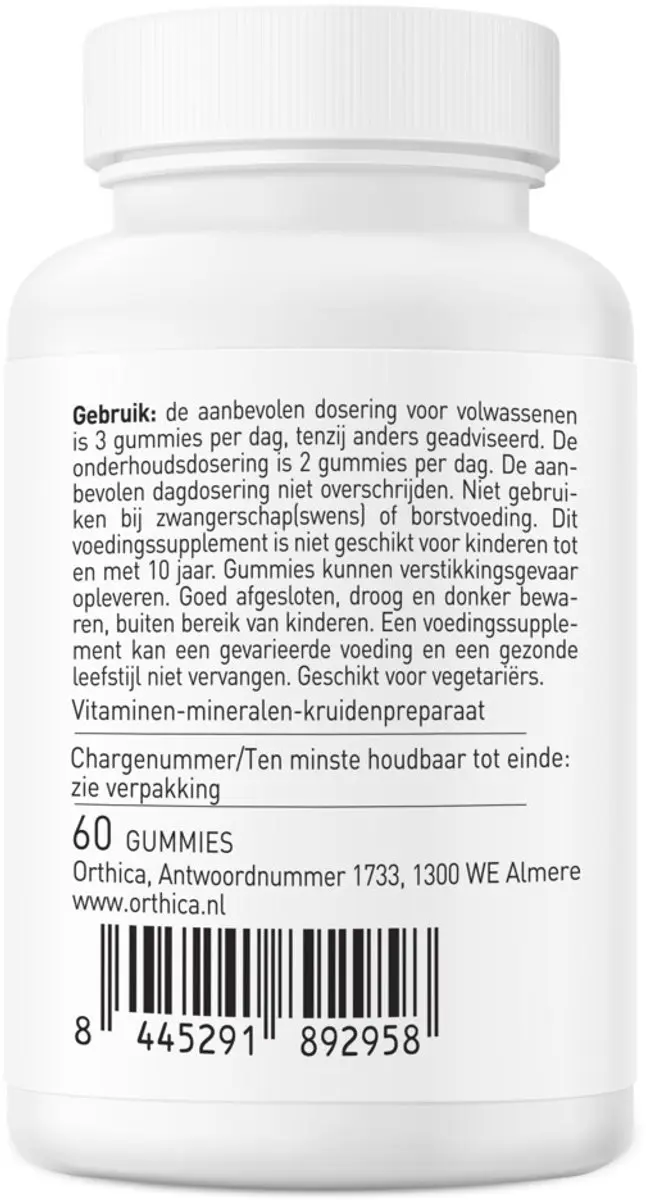 Orthica Weerstand Gummies - 60 Stuks